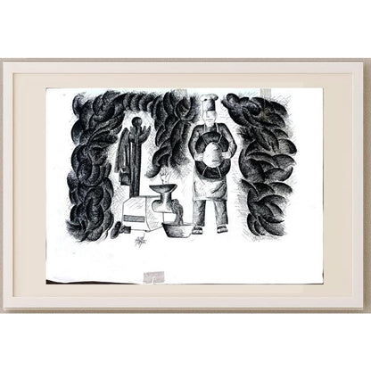 Amir Reza Kherdazed 29x21cm Orijinal Karikatür BOD02797