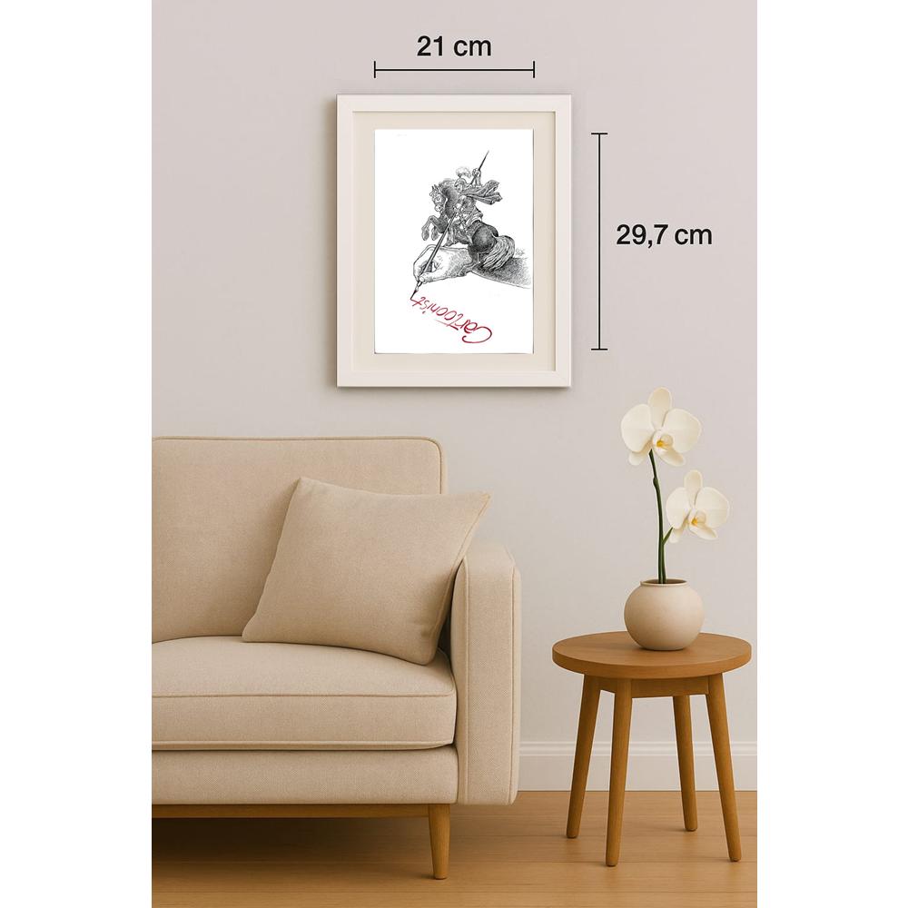 Ali Divandari 29x21cm Orijinal Karikatür BOD02799