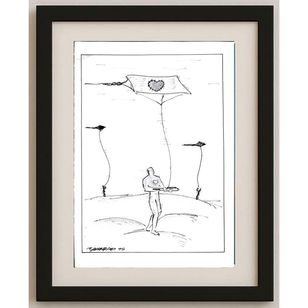 Mehrdad Zonnour 29x21cm Orijinal Karikatür BOD02800