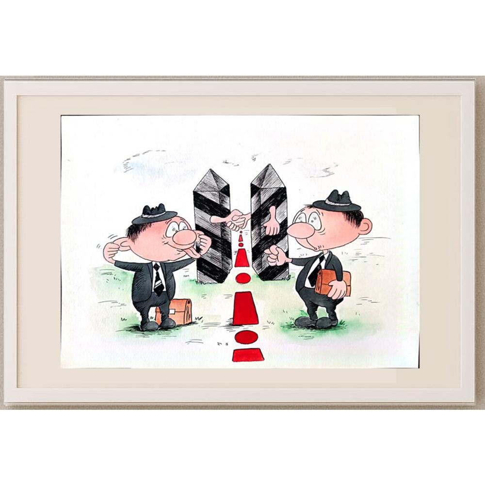 Bogdanov Victor 29x21cm Orijinal Karikatür BOD02807