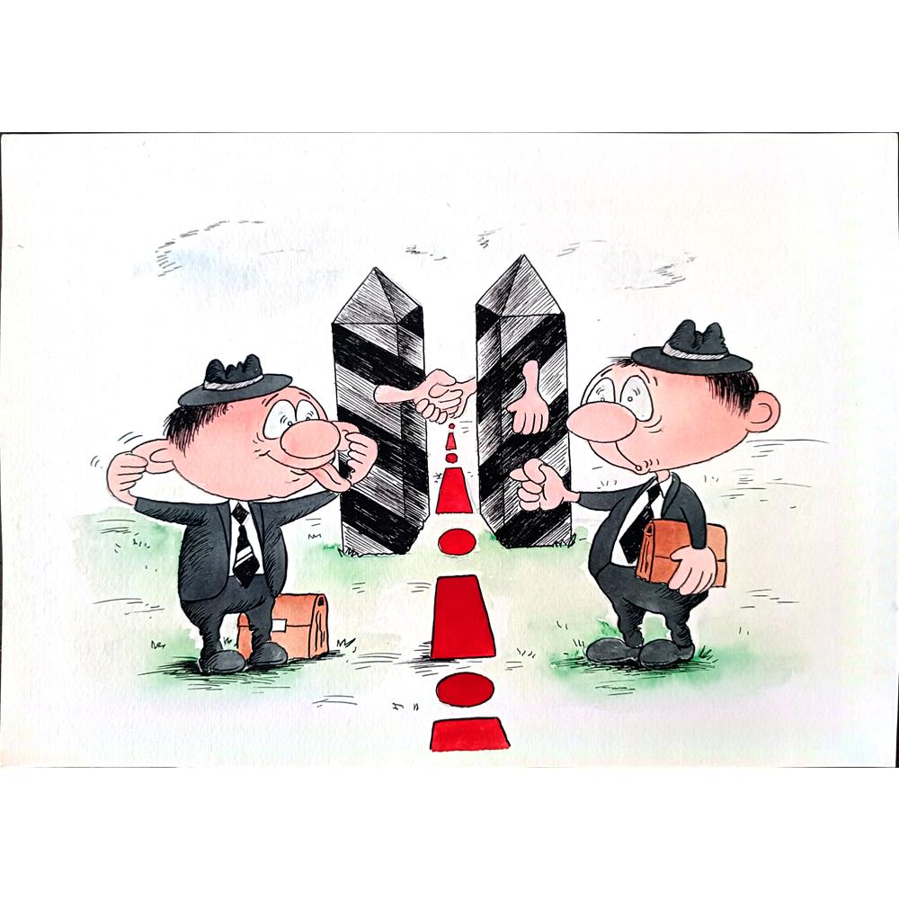 Bogdanov Victor 29x21cm Orijinal Karikatür BOD02807