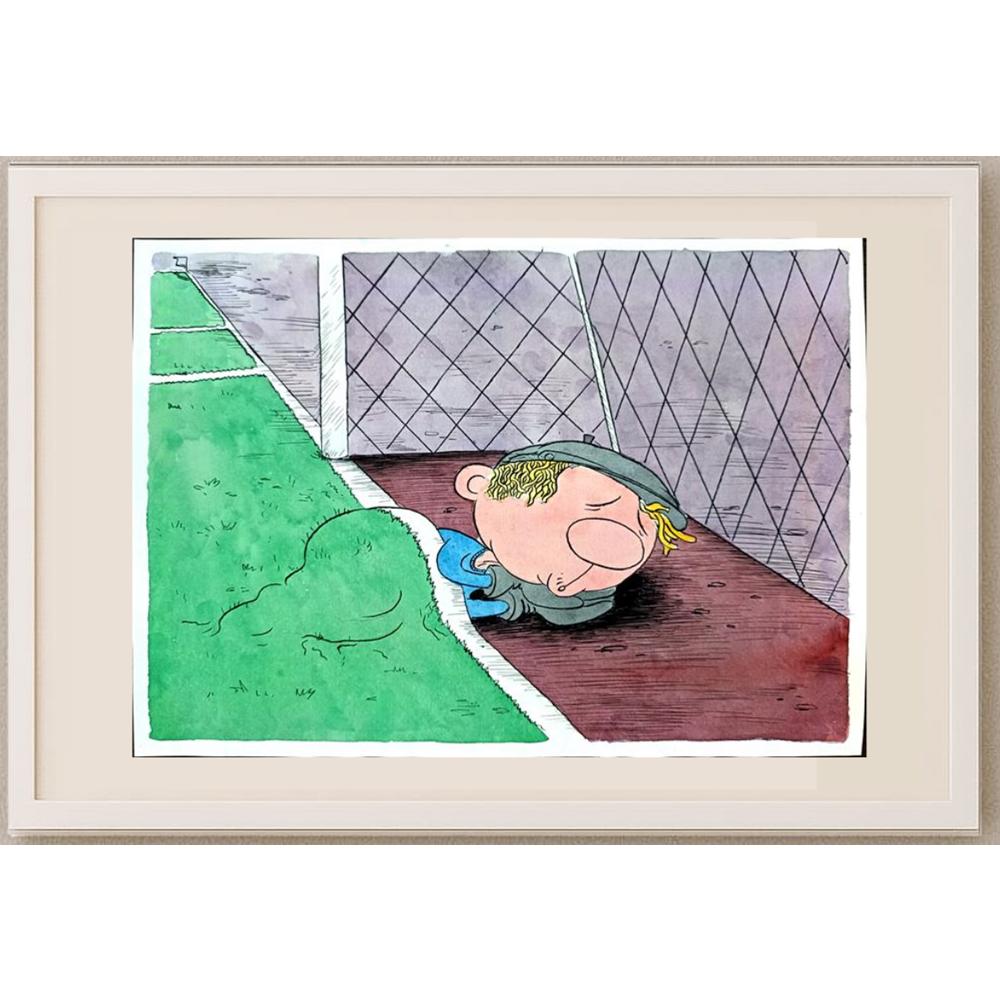Bogdanov Victor 29x21cm Orijinal Karikatür BOD02808