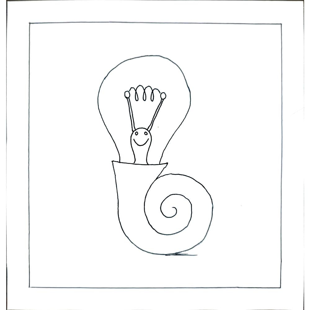 Mugtaba Azarkheil 13x13cm Orijinal Karikatür BOD02814