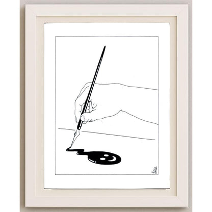 Hamid Reza Azarkheil 29x21cm Orijinal Karikatür BOD02817