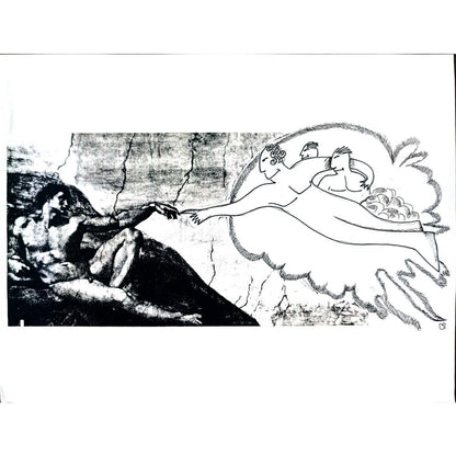 Unknown 29x21cm Orijinal Karikatür BOD02818