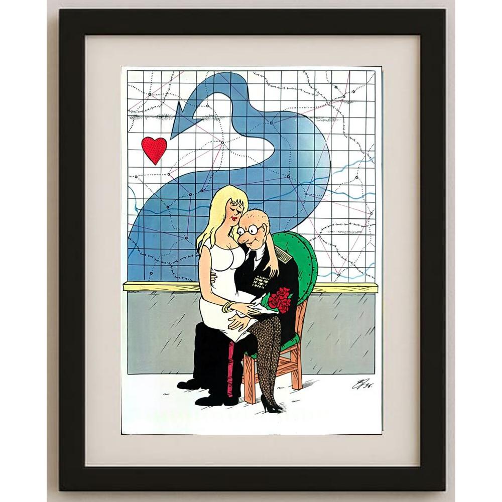 Semerenko Vladimir 29x21cm Orijinal Karikatür BOD02821
