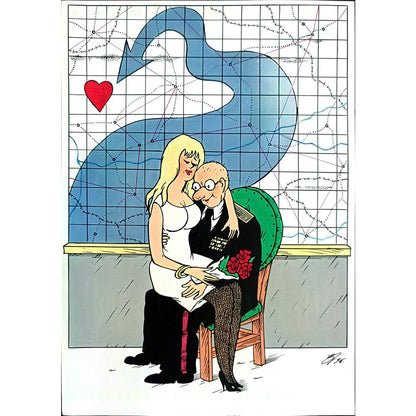 Semerenko Vladimir 29x21cm Orijinal Karikatür BOD02821