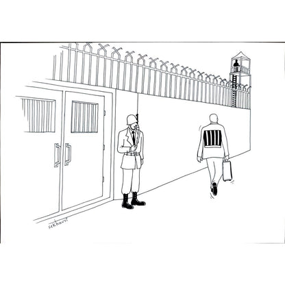 Sekhavti 29x21cm Orijinal Karikatür BOD02828