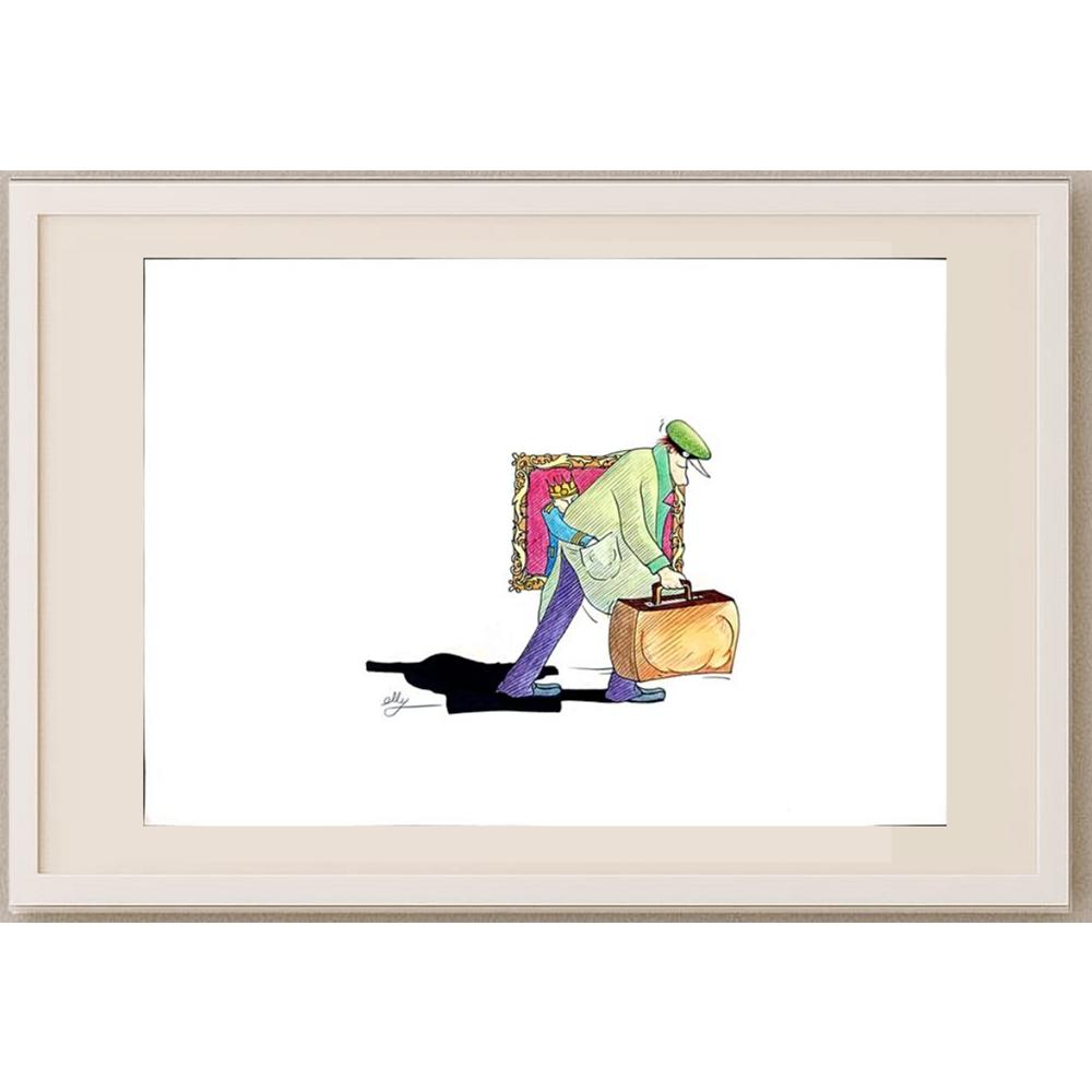 Majid Maghsoodi 29x21cm Orijinal Karikatür BOD02832