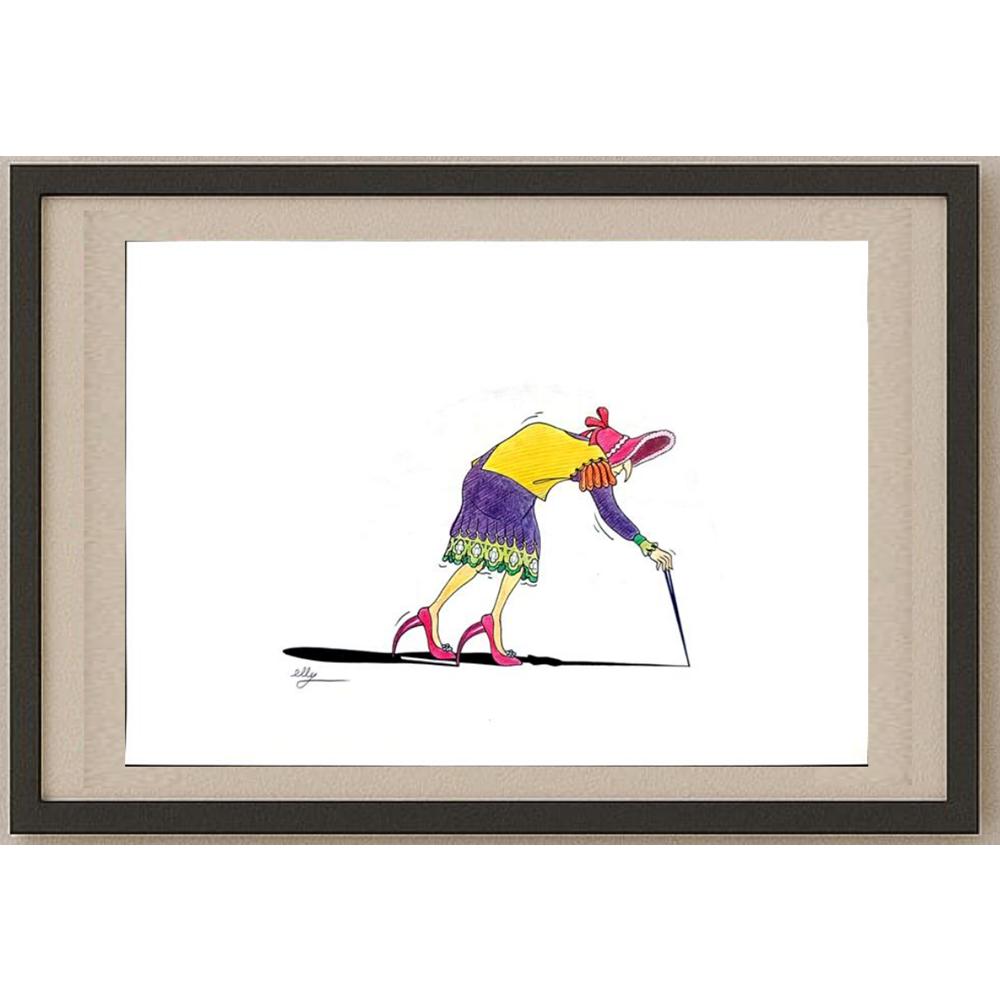 Majid Maghsoodi 29x21cm Orijinal Karikatür BOD02834