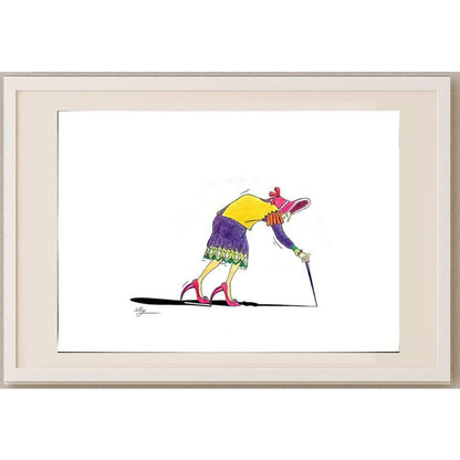 Majid Maghsoodi 29x21cm Orijinal Karikatür BOD02834