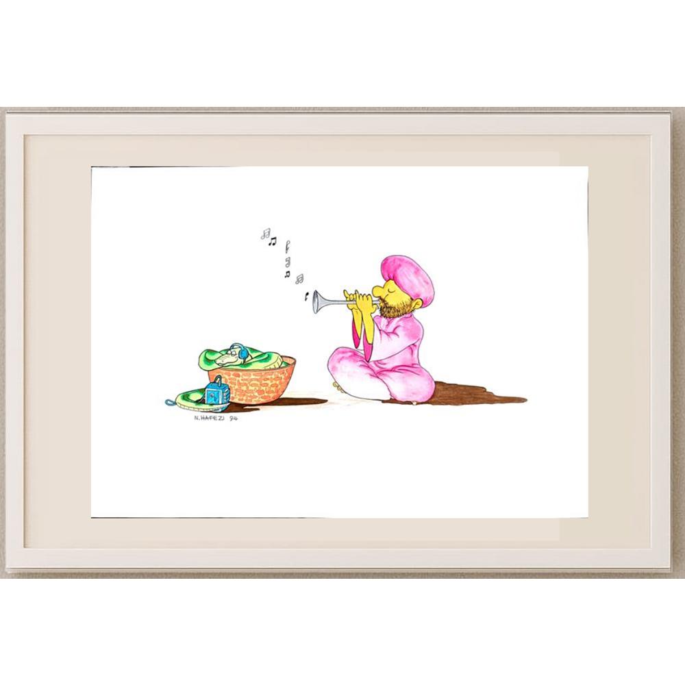 Nader Hafezi 29x21cm Orijinal Karikatür BOD02835
