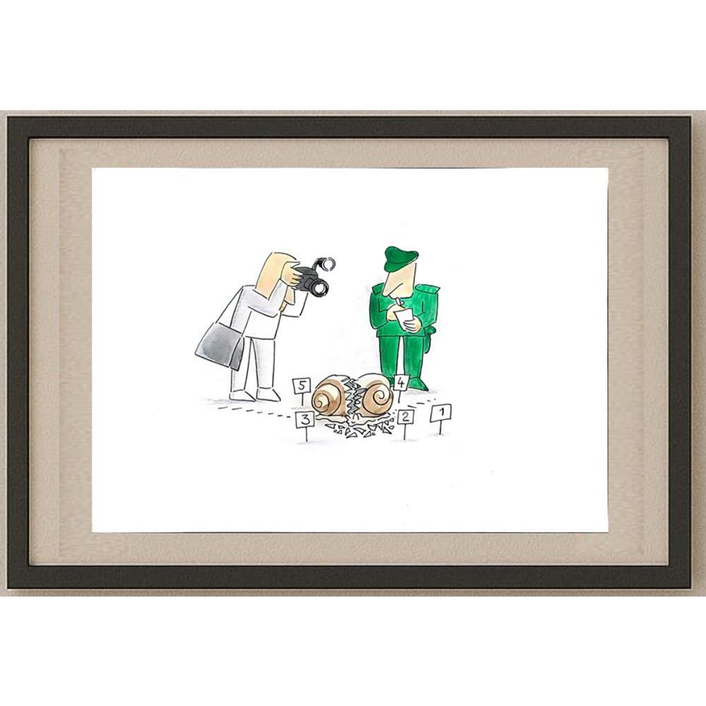 Lubica Konkova 29x21cm Orijinal Karikatür BOD02841