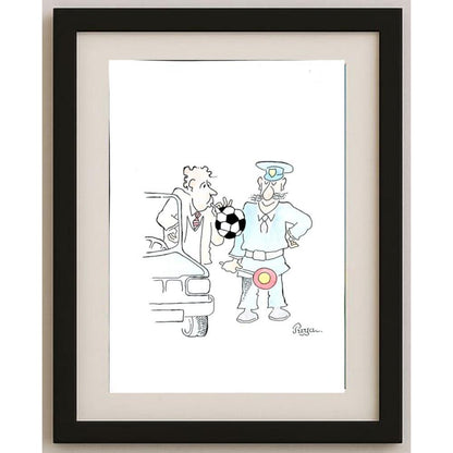 Zdenko Puhin 29x21cm Orijinal Karikatür BOD02847