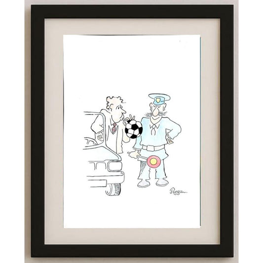 Zdenko Puhin 29x21cm Orijinal Karikatür BOD02847