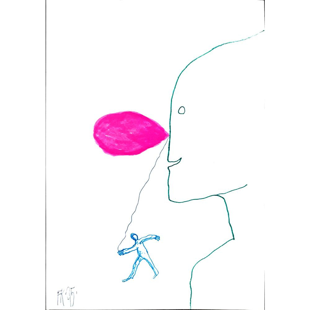 Fedor Kritovak 29x21cm Orijinal Karikatür BOD02849