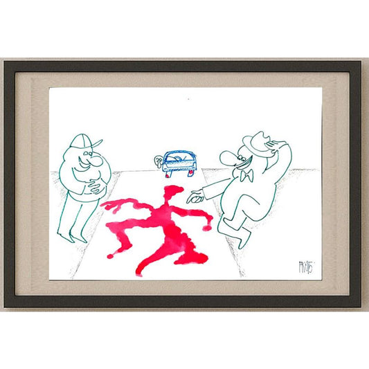 Fedor Kritovak 29x21cm Orijinal Karikatür BOD02850
