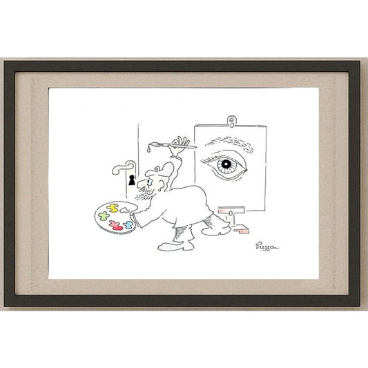 Zdenko Puhin 29x21cm Orijinal Karikatür BOD02851