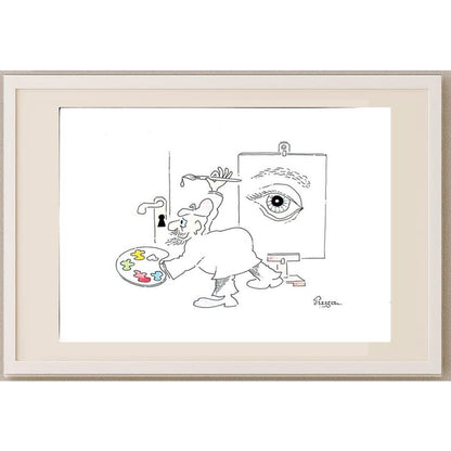 Zdenko Puhin 29x21cm Orijinal Karikatür BOD02851