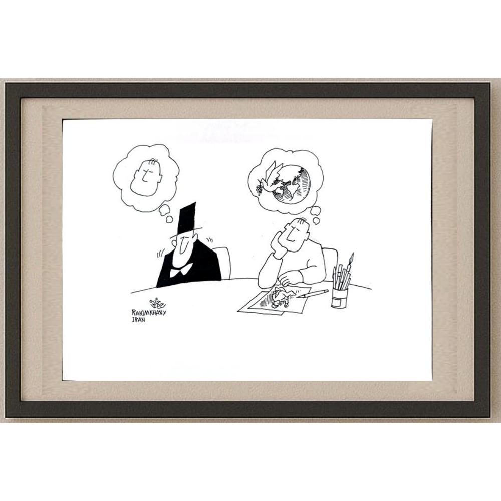 Hossein Rahimkhany 43x30cm Orijinal Karikatür BOD02853
