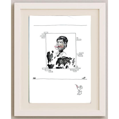 Unknown 29x21cm Orijinal Karikatür BOD02854