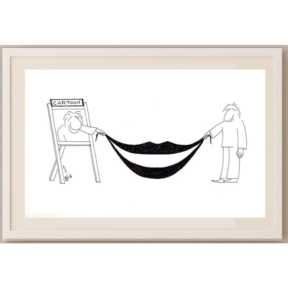 Sina Valiollah 29x21cm Orijinal Karikatür BOD02859