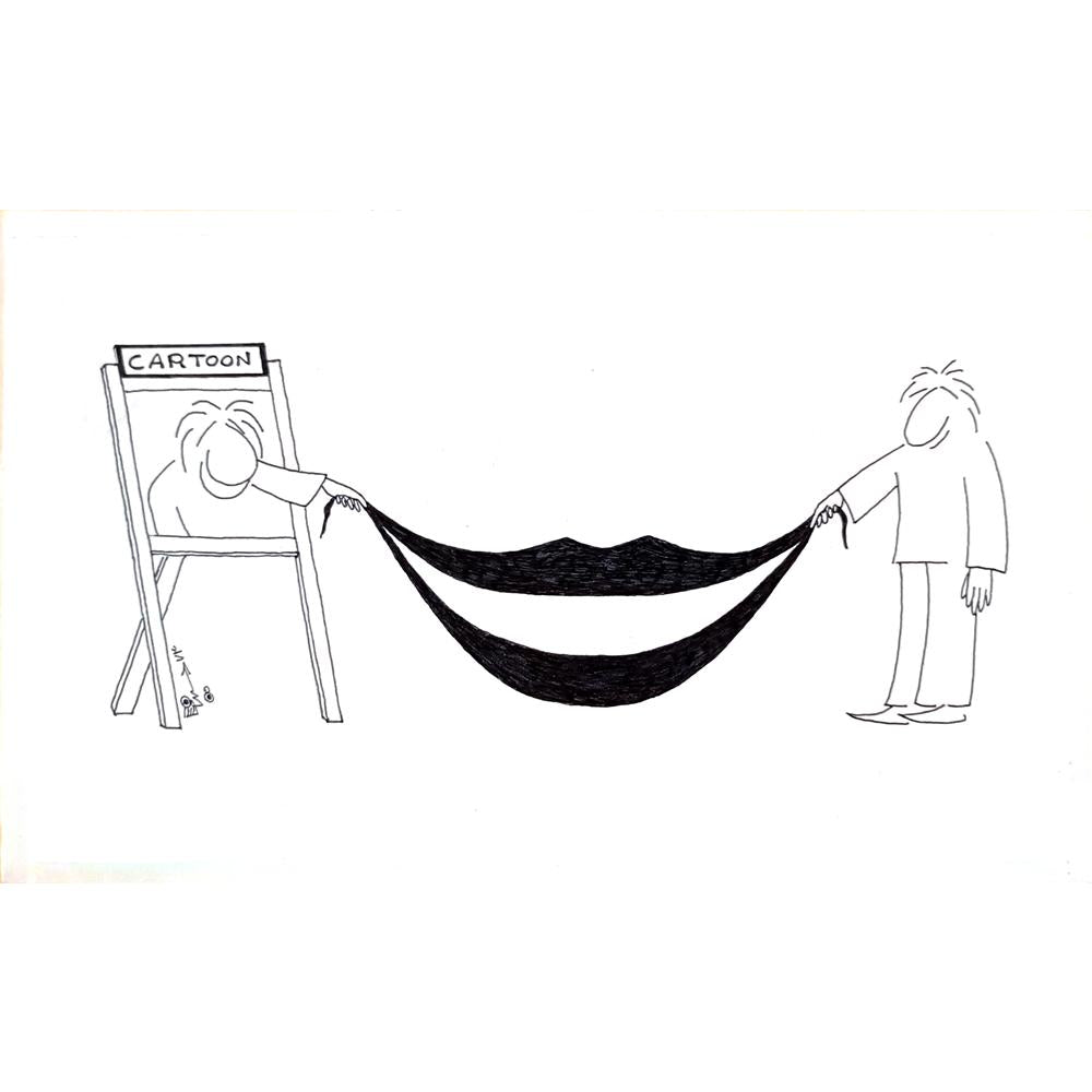 Sina Valiollah 29x21cm Orijinal Karikatür BOD02859