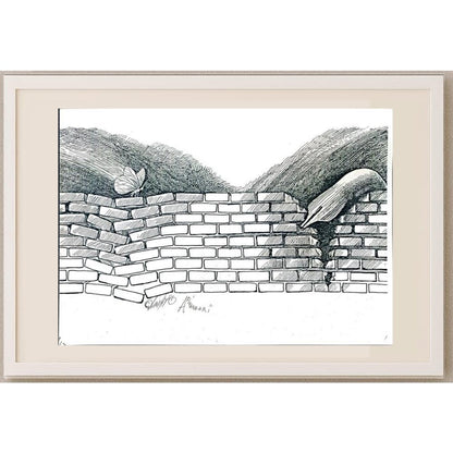 Ali Divandari 29x21cm Orijinal Karikatür BOD02860