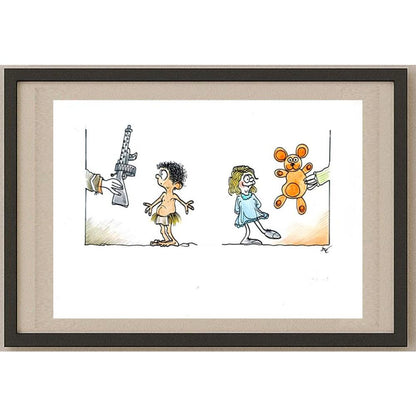 Andre Mathijs 29x21cm Orijinal Karikatür BOD02865