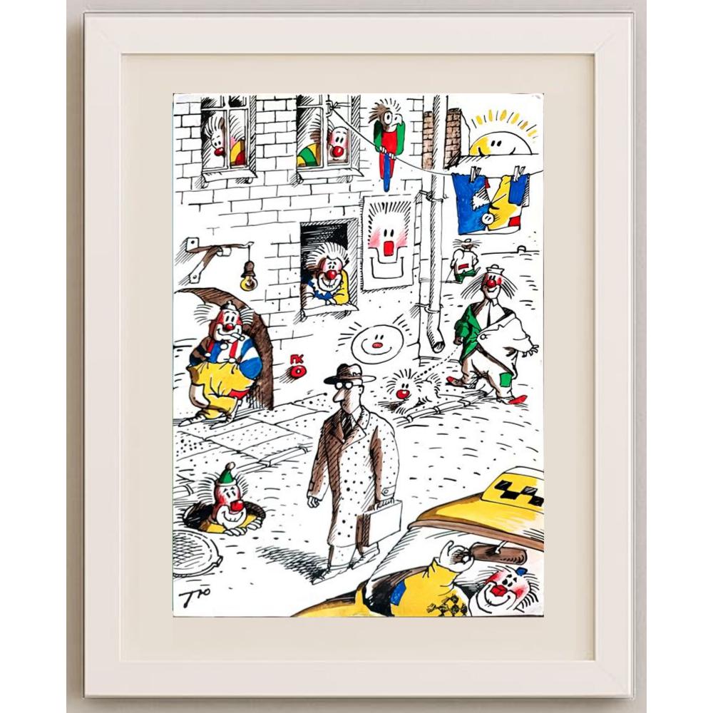 Sergei Tunin 43x30cm Orijinal Karikatür BOD02873