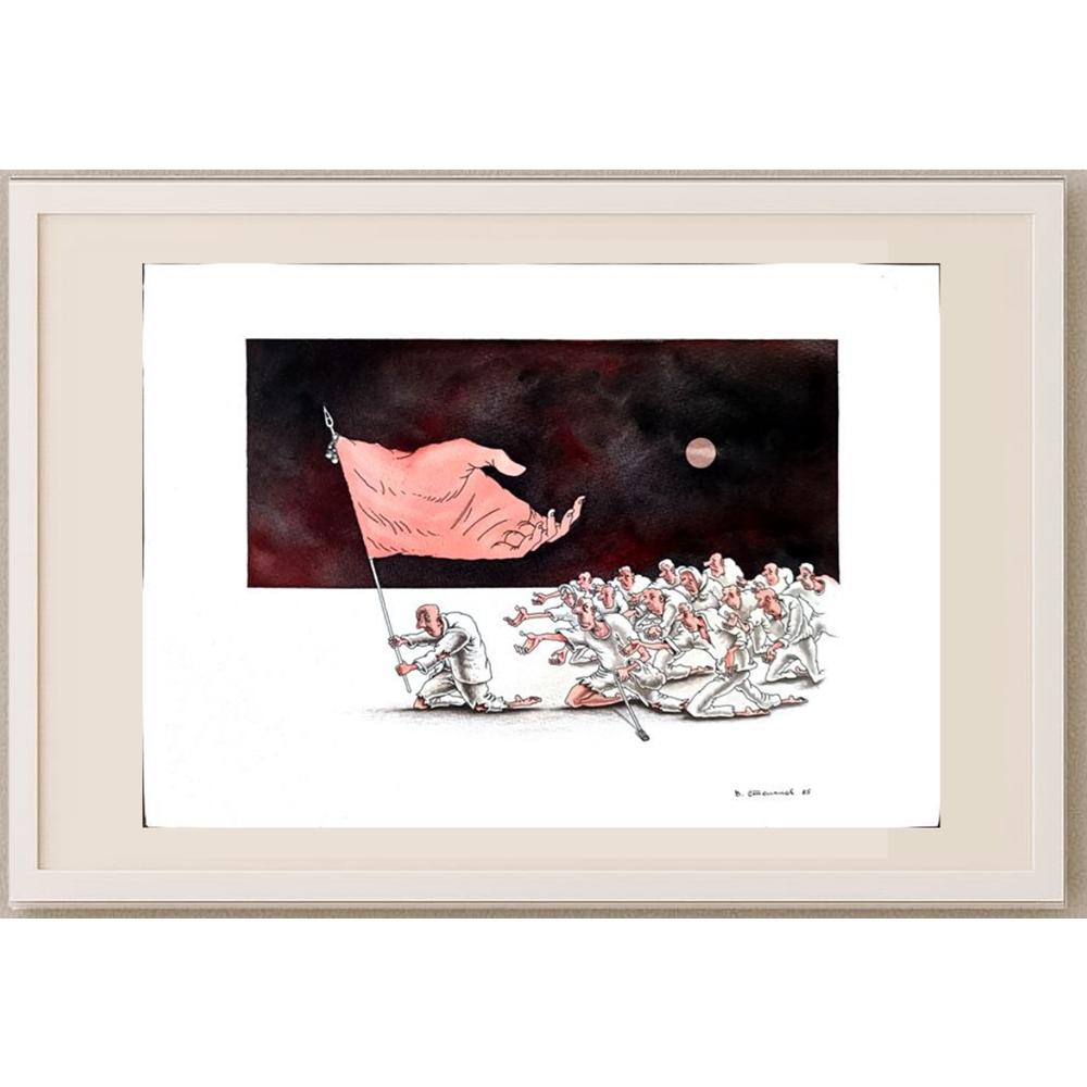 Vladimir Stepanov 43x30cm Orijinal Karikatür BOD02877