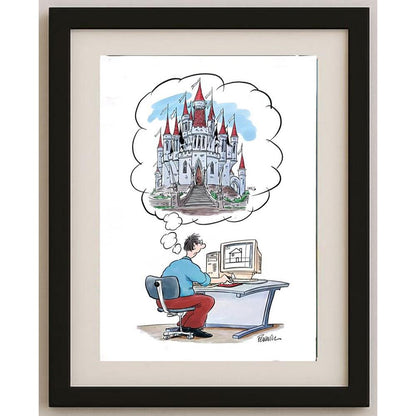 Roger Penwill 43x30cm Orijinal Karikatür BOD02878
