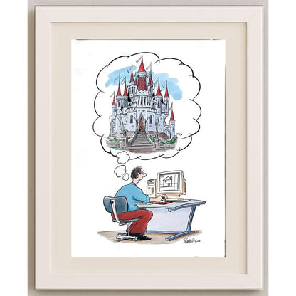 Roger Penwill 43x30cm Orijinal Karikatür BOD02878