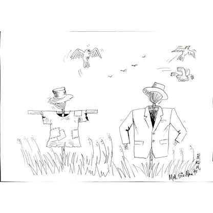Mok Siu Man 35x25cm Orijinal Karikatür BOD02881