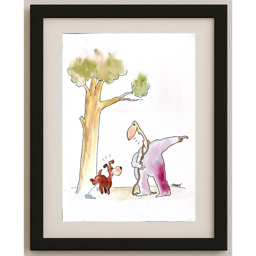 Ivan Haramija 35x25cm Orijinal Karikatür BOD02882