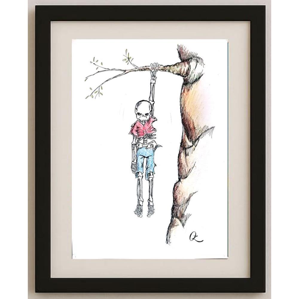 Unknown 35x25cm Orijinal Karikatür BOD02883