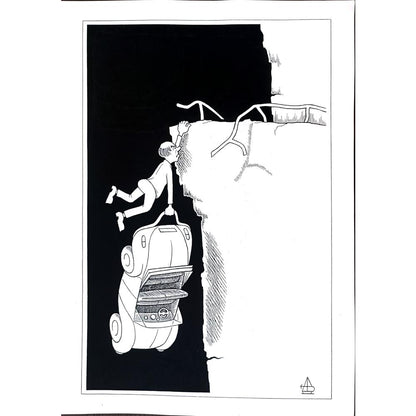 Vansovich Andrey 43x30cm Orijinal Karikatür BOD02892