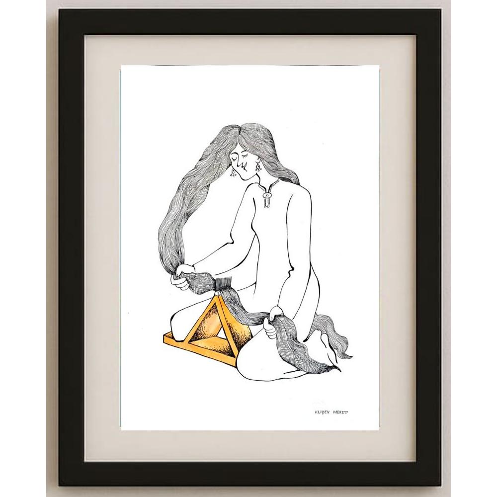Meret Klıçev 43x30cm Orijinal Karikatür BOD02895