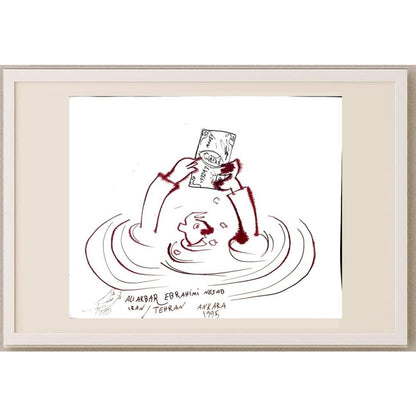 Ali Akbar Ebrahimi Nejad 33x27cm Orijinal Karikatür BOD02902