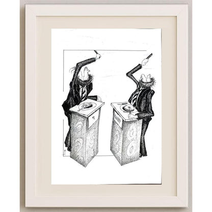 Akbar Nabi Chenany 35x25cm Orijinal Karikatür BOD02910