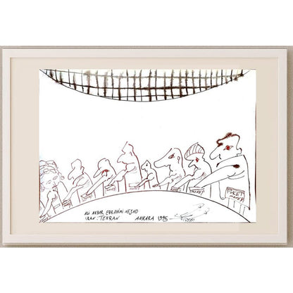 Ali Akbar Ebrahimi Nejad 35x25cm Orijinal Karikatür BOD02911