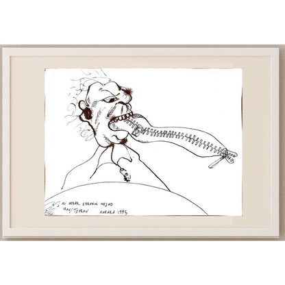 Ali Akbar Ebrahimi Nejad 35x25cm Orijinal Karikatür BOD02912