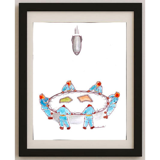 Jan Chochowski 35x25cm Orijinal Karikatür BOD02916