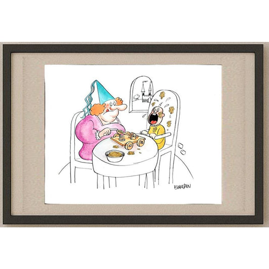 Ubiratan Nazareno Borges Porto 35x25cm Orijinal Karikatür BOD02917