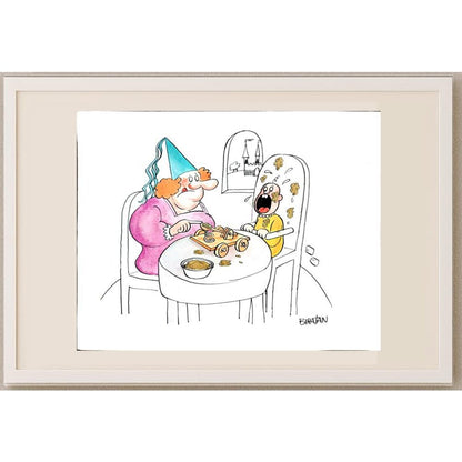 Ubiratan Nazareno Borges Porto 35x25cm Orijinal Karikatür BOD02917