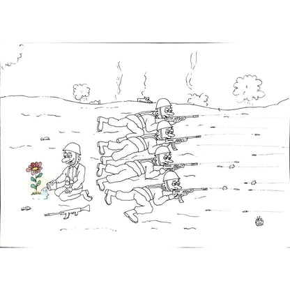 Hakkı Uslu 35x25cm Orijinal Karikatür BOD02921