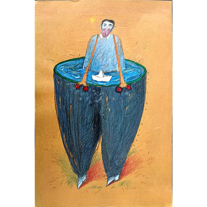 Jacek Frankckewicz 35x25cm Orijinal Karikatür BOD02922