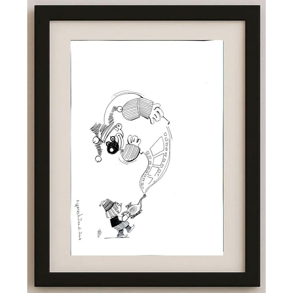 Kiyarash Zandi 35x25cm Orijinal Karikatür BOD02923