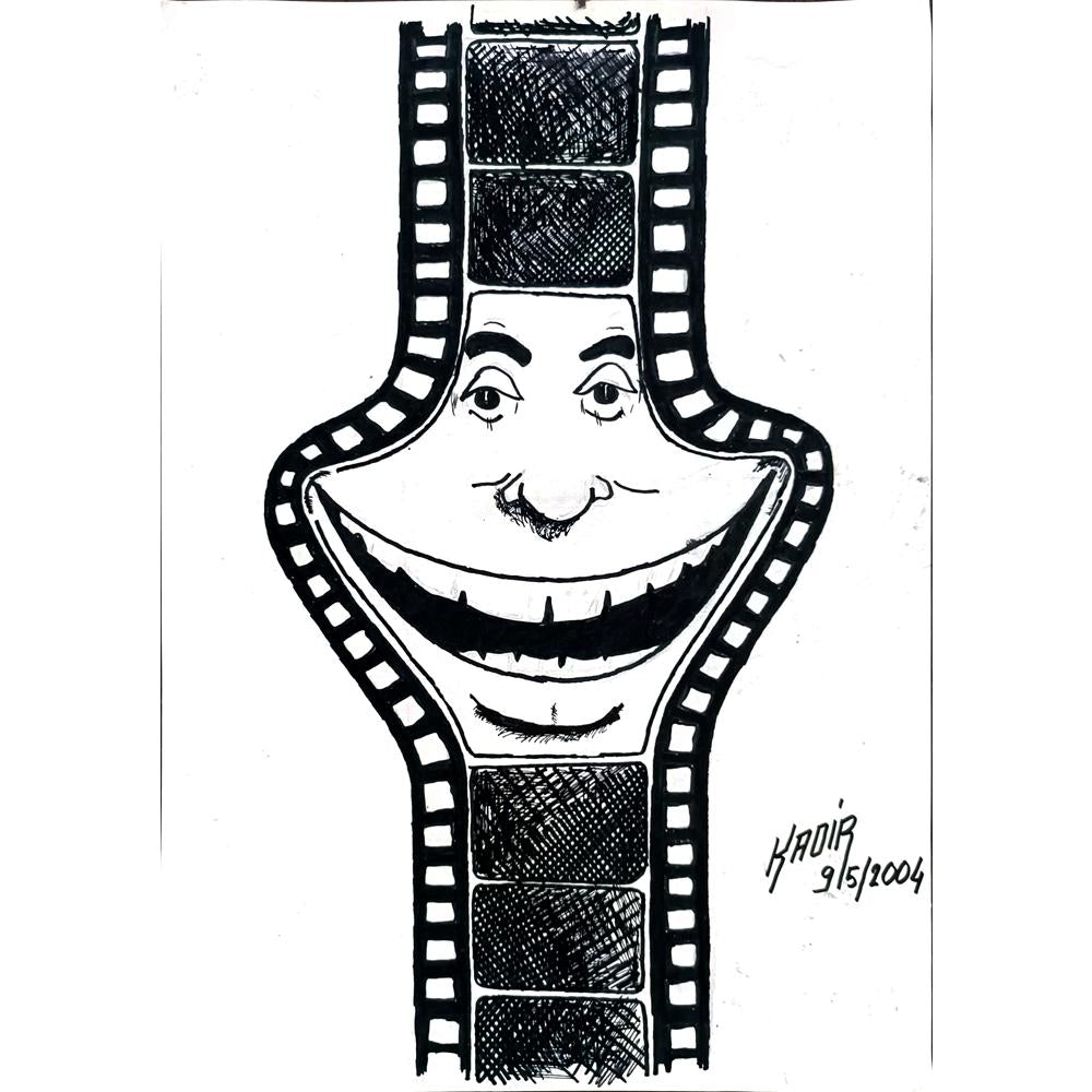 Kadir Canlı 29x21cm Orijinal Karikatür BOD02931