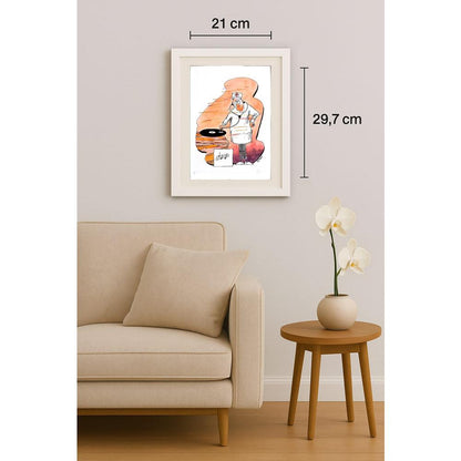 Valery Momot 29x21cm Orijinal Karikatür BOD02932